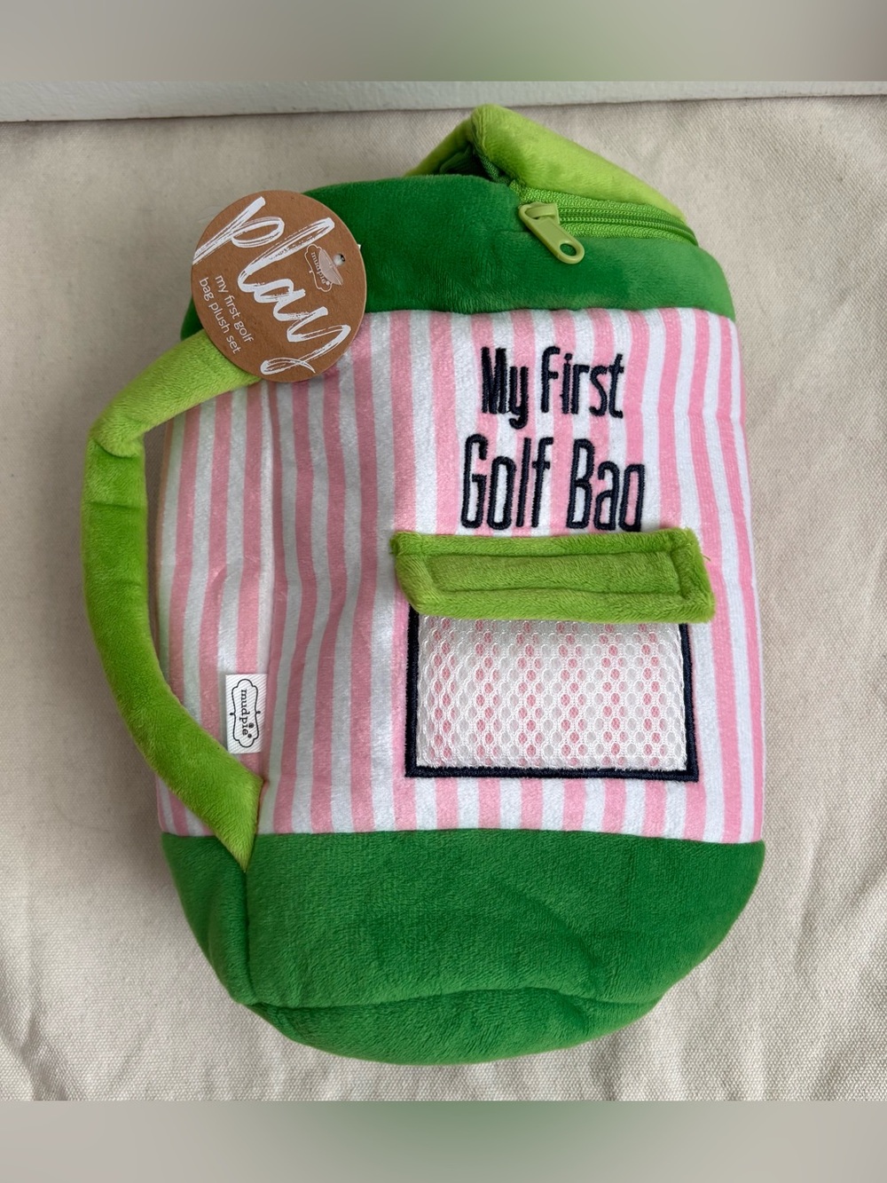 Mud Pie My First Golf Bag Plush Baby Toy BAG ONLY New Dad